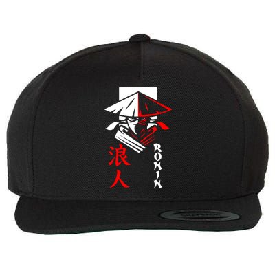 Japanese Ronin Samurai Warrior Bushido Wool Snapback Cap