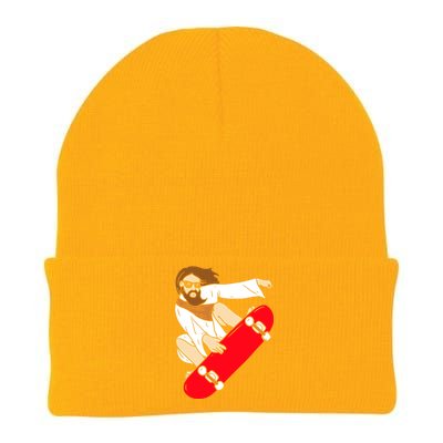 Jesus Riding Skateboard Knit Cap Winter Beanie