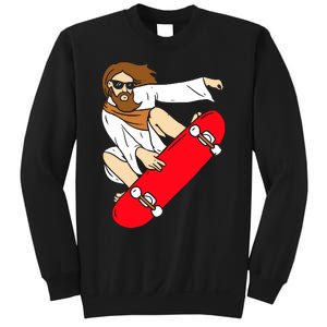 Jesus Riding Skateboard Sweatshirt