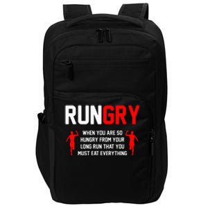 Just Run Tee XC Runner Cross Country Runners Training Impact Tech Backpack