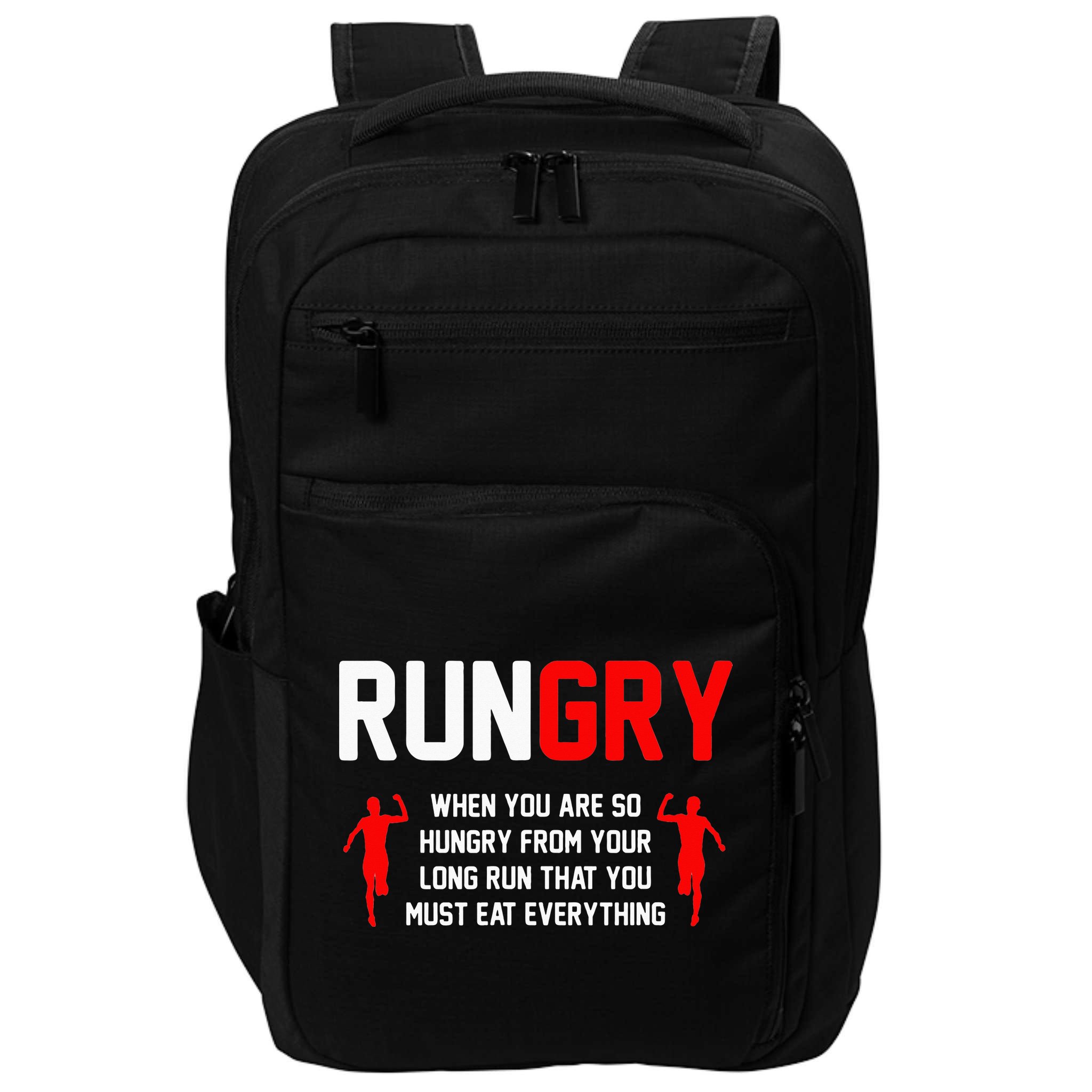 Just Run Tee XC Runner Cross Country Runners Training Impact Tech Backpack