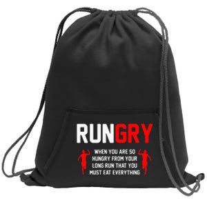 Just Run Tee XC Runner Cross Country Runners Training Sweatshirt Cinch Pack Bag