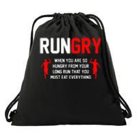 Just Run Tee XC Runner Cross Country Runners Training Drawstring Bag