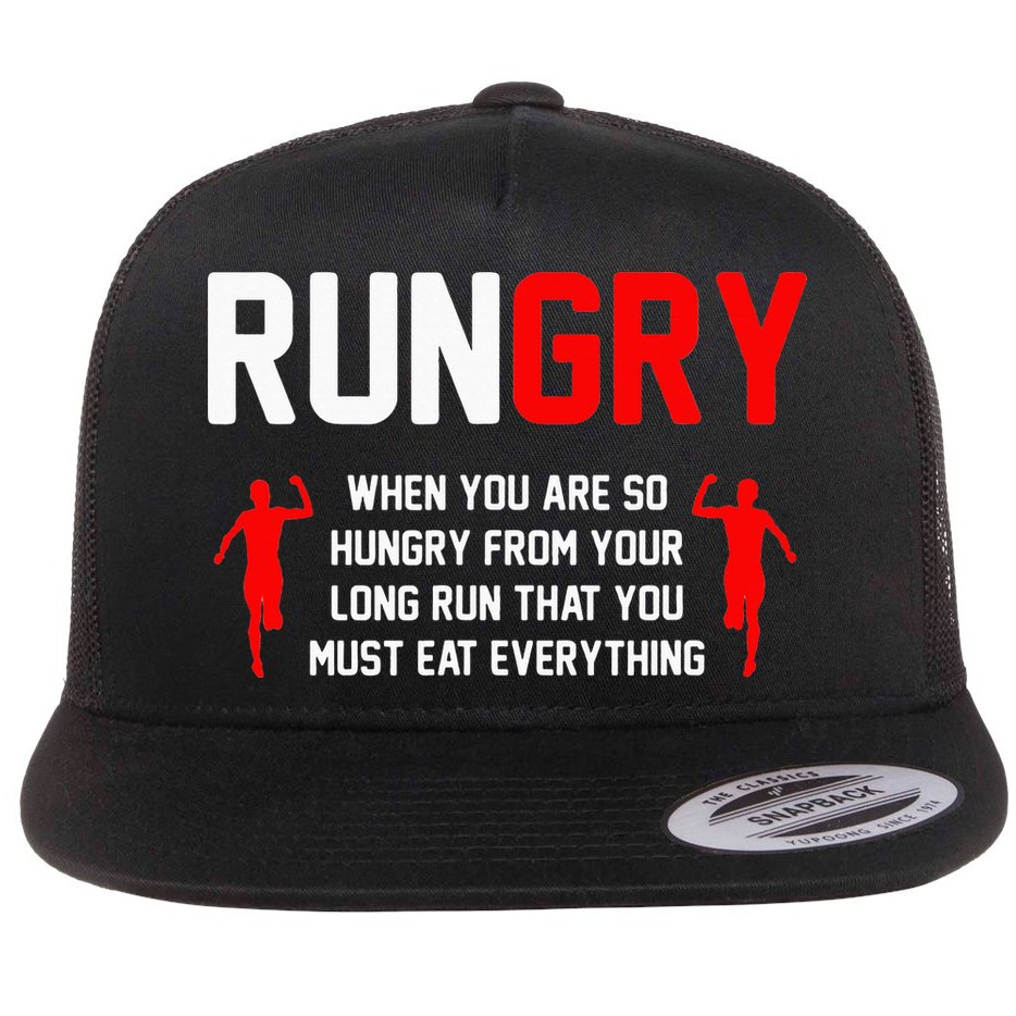 Just Run Tee XC Runner Cross Country Runners Training Flat Bill Trucker Hat