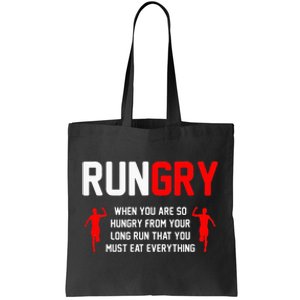 Just Run Tee XC Runner Cross Country Runners Training Tote Bag