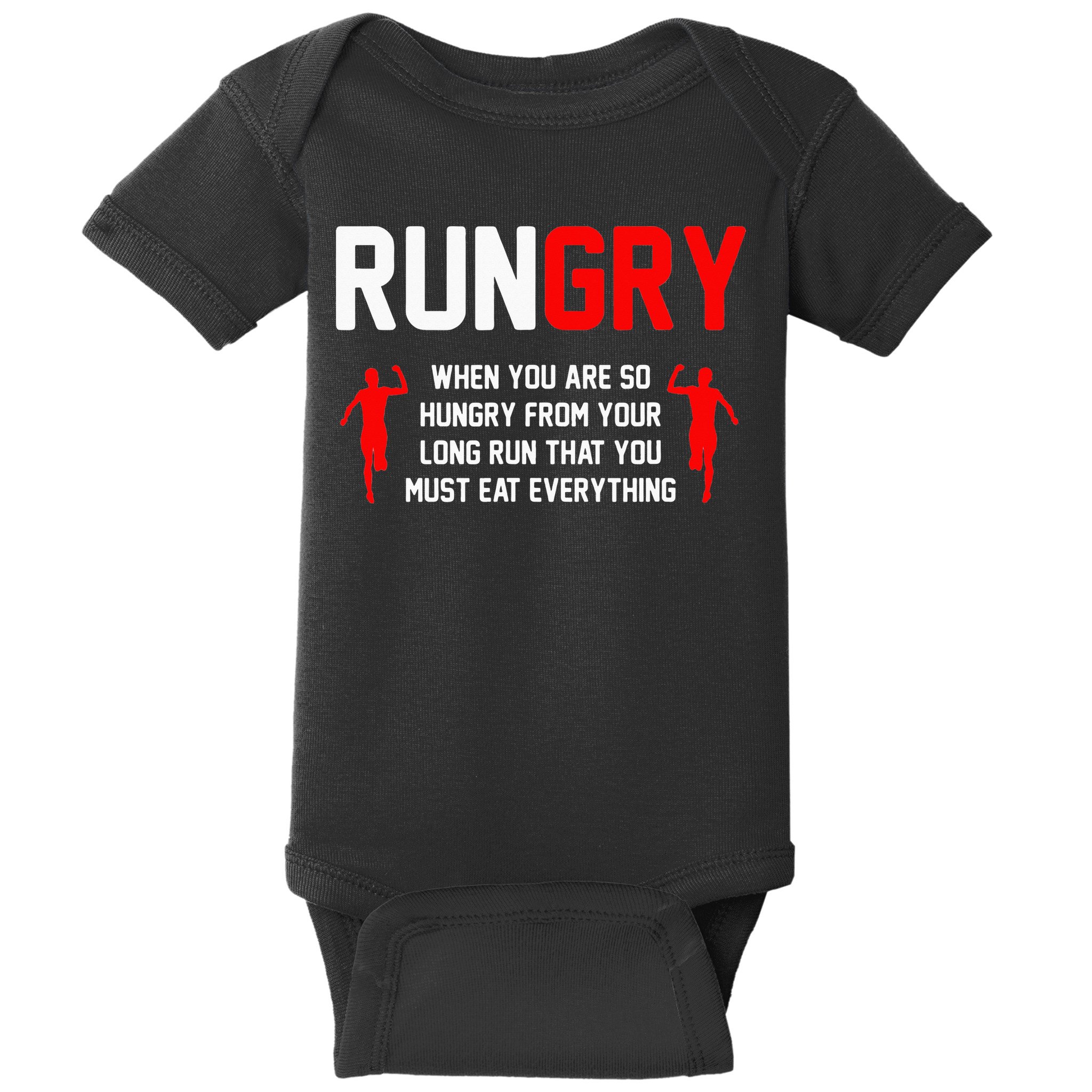 Just Run Tee XC Runner Cross Country Runners Training Baby Bodysuit