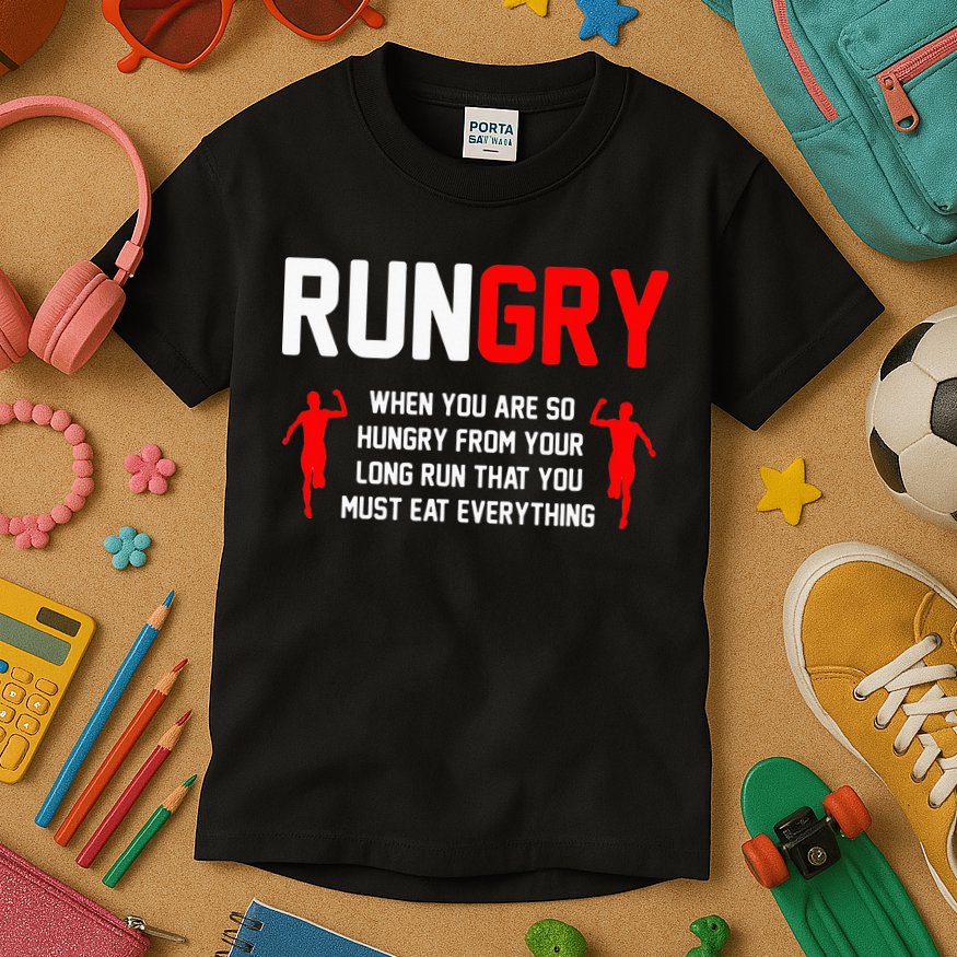 Just Run Tee XC Runner Cross Country Runners Training Kids T-Shirt