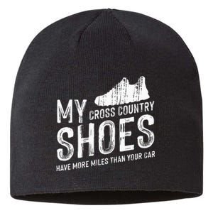 Just Run Tee XC Runner Cross Country Runners Training Sustainable Beanie