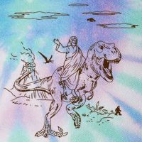 Jesus Riding TRex Dinosaur Legacy Tie Dye Trucker Hat