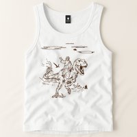 Jesus Riding TRex Dinosaur Tank Top