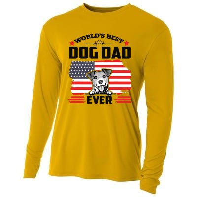 Jack Russell Terrier Worlds Best Dog Dad Ever Fathers Day Cooling Performance Long Sleeve Crew