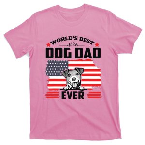 Jack Russell Terrier Worlds Best Dog Dad Ever Fathers Day T-Shirt