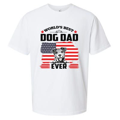 Jack Russell Terrier Worlds Best Dog Dad Ever Fathers Day Sueded Cloud Jersey T-Shirt