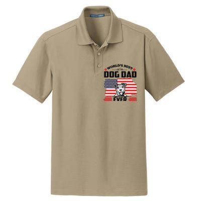 Jack Russell Terrier Worlds Best Dog Dad Ever Fathers Day Dry Zone Grid Polo