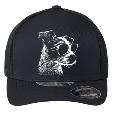 Jack Russell Terrier Walking Sunglasses Dogs Owner Flexfit Unipanel Trucker Cap