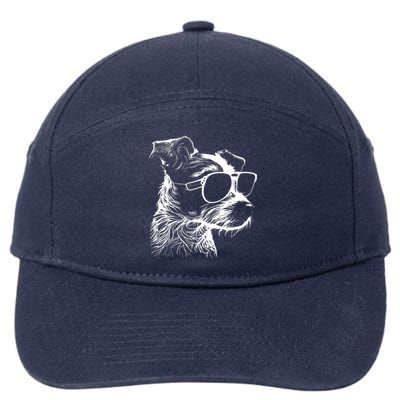 Jack Russell Terrier Walking Sunglasses Dogs Owner 7-Panel Snapback Hat