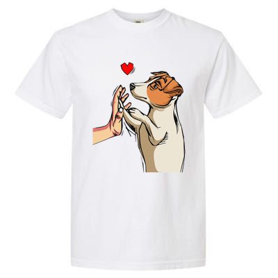 Jack Russell Terrier Love Dog Mom Funny Garment-Dyed Heavyweight T-Shirt