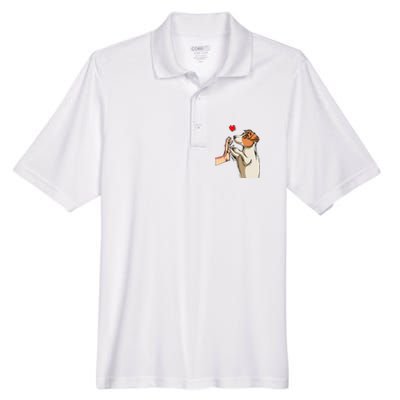 Jack Russell Terrier Love Dog Mom Funny Men's Origin Performance Piqué Polo