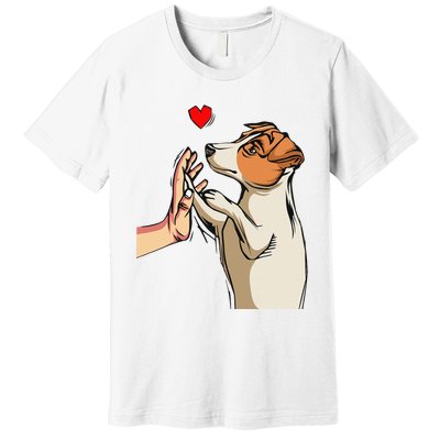 Jack Russell Terrier Love Dog Mom Funny Premium T-Shirt