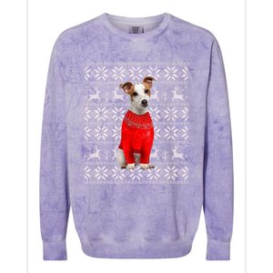 Jack Russell Terrier Ugly Sweater Christmas Meaningful Gift Funny Dog Gift Colorblast Crewneck Sweatshirt