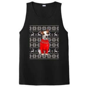 Jack Russell Terrier Ugly Sweater Christmas Meaningful Gift Funny Dog Gift PosiCharge Competitor Tank