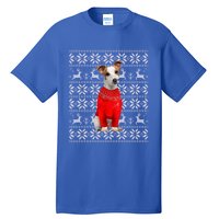 Jack Russell Terrier Ugly Sweater Christmas Meaningful Gift Funny Dog Gift Tall T-Shirt