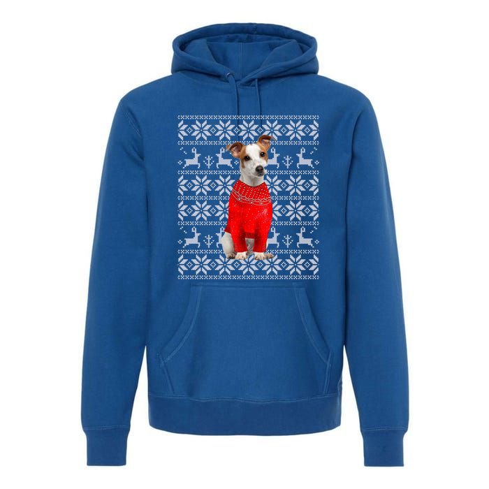 Jack Russell Terrier Ugly Sweater Christmas Meaningful Gift Funny Dog Gift Premium Hoodie