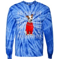 Jack Russell Terrier Ugly Sweater Christmas Meaningful Gift Funny Dog Gift Tie-Dye Long Sleeve Shirt