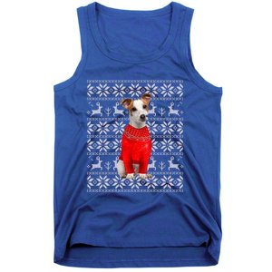 Jack Russell Terrier Ugly Sweater Christmas Meaningful Gift Funny Dog Gift Tank Top