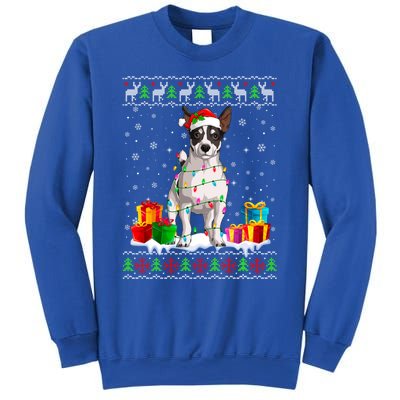 Jack Russell Terrier Dog Ugly Christmas Santa Hat Xmas Dog Gift Sweatshirt