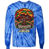 Junenth Root Tree 1865 Black History Vintage Retro Cool Gift Tie-Dye Long Sleeve Shirt