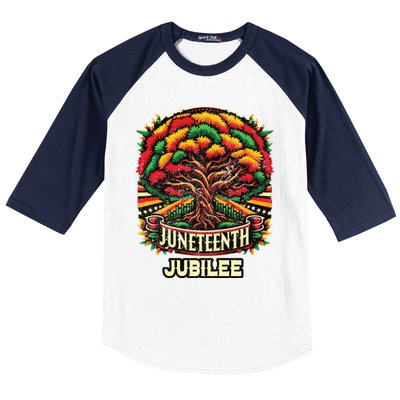 Junenth Root Tree 1865 Black History Vintage Retro Cool Gift Baseball Sleeve Shirt