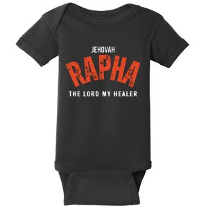 Jehovah Rapha The Lord My Healer Baby Bodysuit