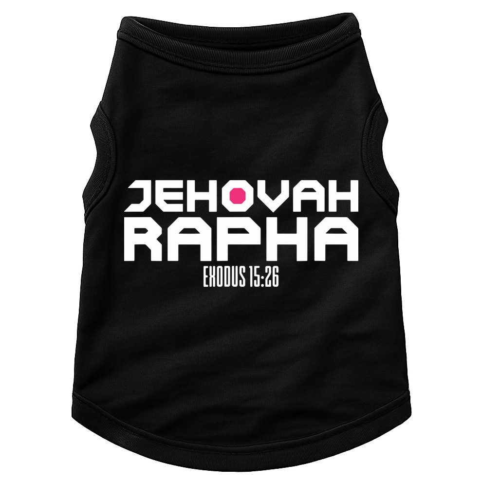 Jehovah Rapha The God Who Heals Exodus 1526 Christian Doggie Tank