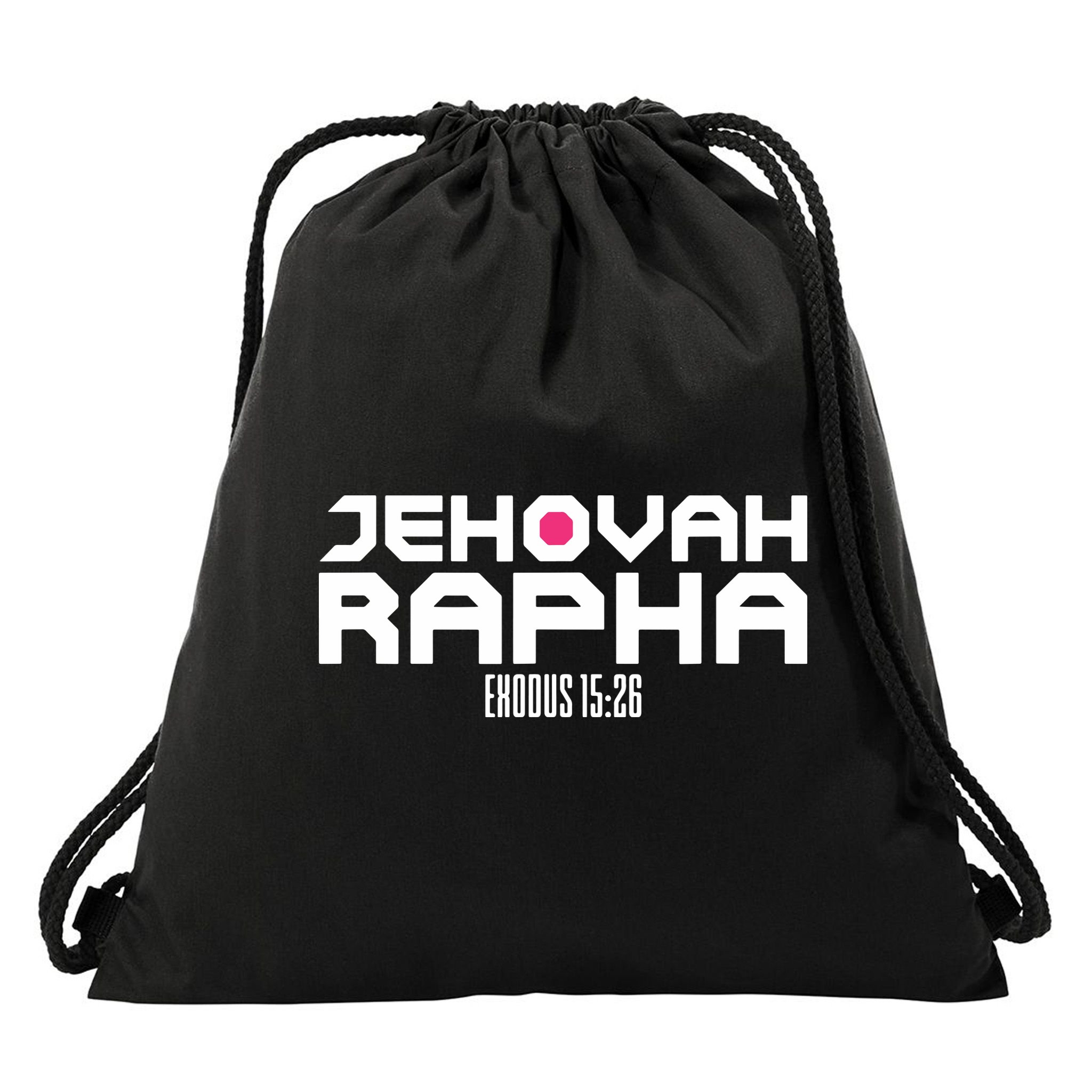 Jehovah Rapha The God Who Heals Exodus 1526 Christian Drawstring Bag