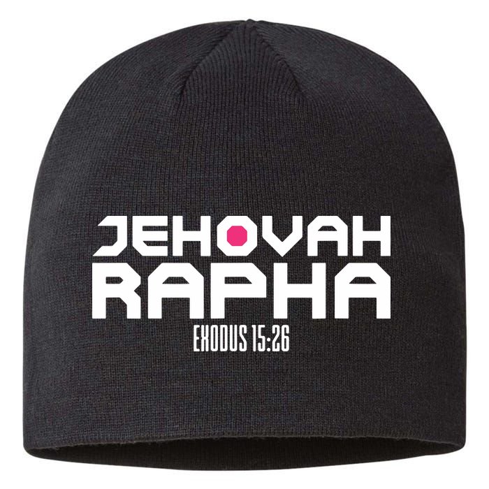 Jehovah Rapha The God Who Heals Exodus 1526 Christian Sustainable Beanie