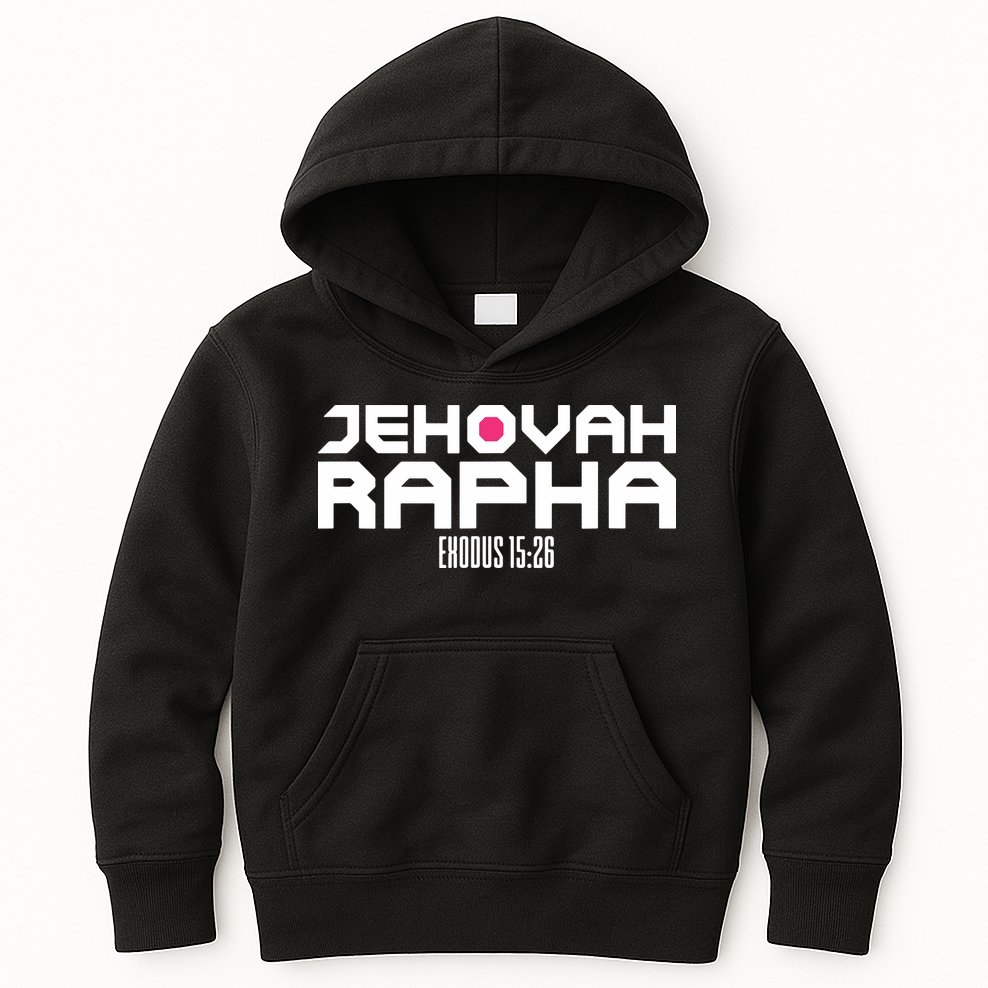 Jehovah Rapha The God Who Heals Exodus 1526 Christian Kids Hoodie