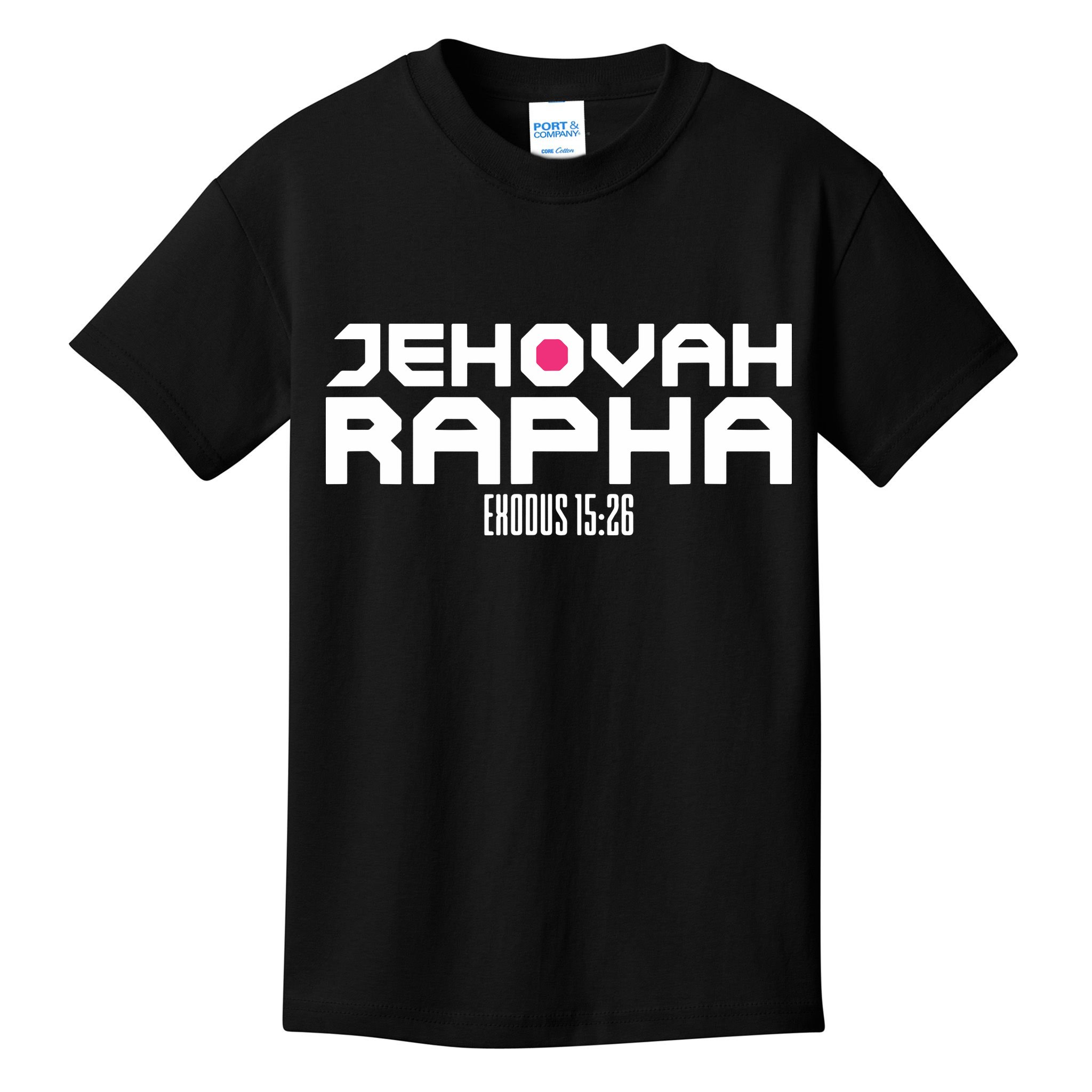 Jehovah Rapha The God Who Heals Exodus 1526 Christian Kids T-Shirt