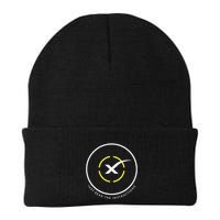 Just Read The Instructions Space Drone Ship With White X Knit Cap Winter Beanie