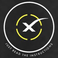 Just Read The Instructions Space Drone Ship With White X Knit Cap Winter Beanie