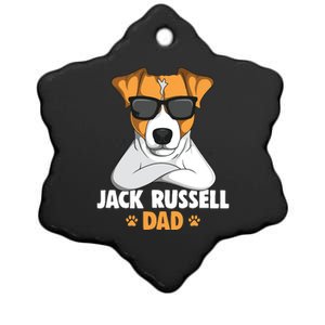 Jack Russell Terrier Dad Dog Ceramic Star Ornament