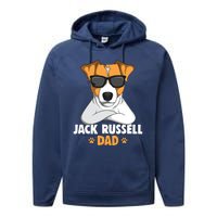 Jack Russell Terrier Dad Dog Performance Fleece Hoodie