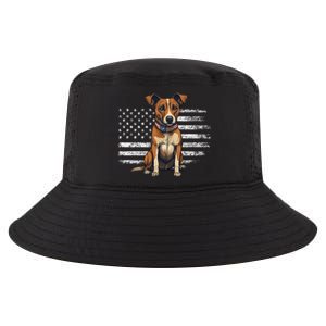 Jack Russell Terrier Dad Mom Dog Lover Usa Flag 4th Of July Cool Gift Cool Comfort Performance Bucket Hat