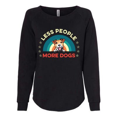 Jack Russell Terrier Dog Less People More Dogs Fathers Day Womens California Wash Sweatshirt