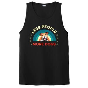 Jack Russell Terrier Dog Less People More Dogs Fathers Day PosiCharge Competitor Tank