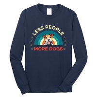 Jack Russell Terrier Dog Less People More Dogs Fathers Day Long Sleeve Shirt