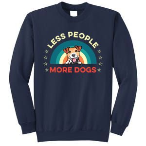 Jack Russell Terrier Dog Less People More Dogs Fathers Day Sweatshirt