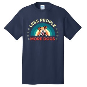 Jack Russell Terrier Dog Less People More Dogs Fathers Day Tall T-Shirt