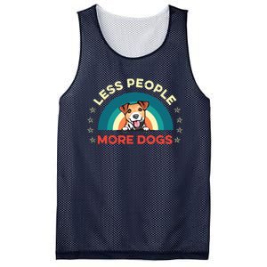 Jack Russell Terrier Dog Less People More Dogs Fathers Day Mesh Reversible Basketball Jersey Tank