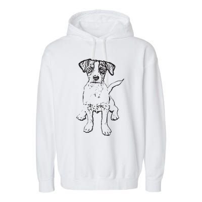 Jack Russell Terrier Gift For Dog Mom Dad Garment-Dyed Fleece Hoodie